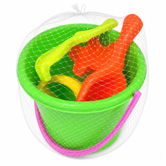 Beach Set with Bucket, Molds & Water Can Green | 614 GREEN