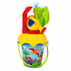 Summer Printed Beach Bucket & Shovel 7pcs | JJ024