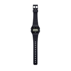 Casio Vintage Digital Men Watch - Black Case, Black Dial & Resin Strap | F-91WB-1ADF