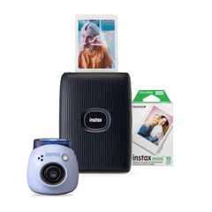 Fujifilm Instax PAL Digital Camera with Mini Link 2 Printer Bundle – Blue