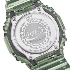 Casio G-SHOCK Coca-Cola Collaboration Men Watch - Green Transparent | GA-2100CC-3ADR