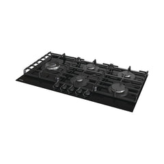 GORENJE Hob 90cm 5Gas Burners Safety Cast Iron Ceramic Black | GCW951B