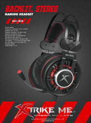 Xtrike GH-913 BK Wired Gaming Headphone