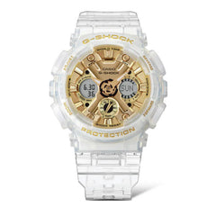 Casio G-SHOCK Transparent Gold Casual Women Analog-Digital Watch - White & Gold | GMA-S120SG-7ADR