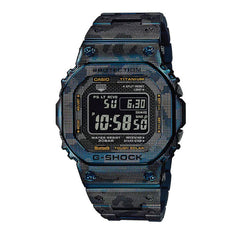 Casio G-SHOCK Full Metal Titanium Men Watch - Blue & Black Camouflage | GMW-B5000TCF-2DR