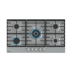 Gorenje Hob 90 cm 5 Gas Burners Safety Cast Iron Inox | GW9C51X