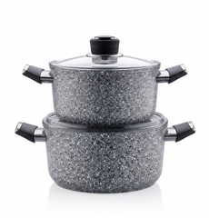 Korkmaz Set of 2 Palma Casserole 18 + 24 cm