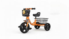 Orange Kids Tricycle with Dual Baskets | 566
