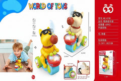 Puppy Go Musician - Light-Up Drumming Puppy Toy with Music & Bump-and-Go Action |674B