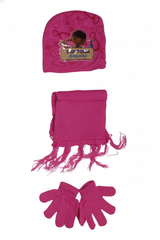 Doc McStuffins Kids Winter Set - Hat, Scarf & Gloves - Dark Pink | AL1890
