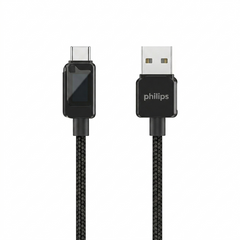 Philips USB-A to USB-C Cable 6A 1m - Black | DLC5011AB/70