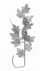 Decorative Silver Leaf & Berry Christmas Pick | 10074
