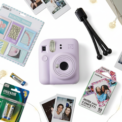 Fujifilm Instax Mini 12 Gift Box Instant Camera Bundle Purple