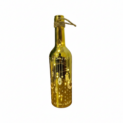 Decorative Gold Ramadan Bottle Lamp with LED Lights and Arabic Calligraphy | 7138-50