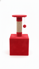 OEM Cat Scratcher Stand with Head - Red