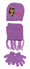 Sofia the First Kids Winter Set - Hat, Scarf & Gloves - Purple | AL1888