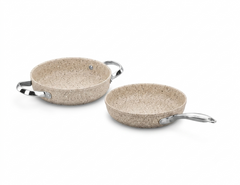 Korkmaz Set of 2 Granita Frypan 24 cm + Omelette 20 cm