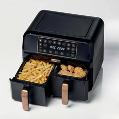 Kenwood Digital Twin Air Fryer 2*4L, 2*1.7Kg | HFP70.000BK