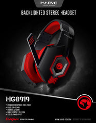 MARVO Headset HG8919 BACKLIT, STEREO GAMING HEADSET
