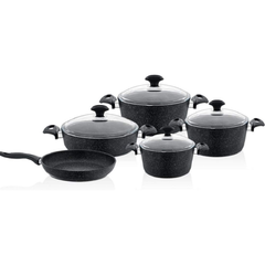 Falez Black Plus Premium 9-Piece Cookware Set | HUR-A-15256