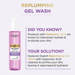 L'Oréal Paris Hyaluron Expert Replumping Cleansing Gel with Hyaluronic Acid 150ml