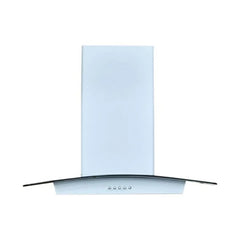 SUPER CHEF Wall Mounted Hood 60Cm Oval Glass White | IBER 60 WH
