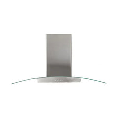 SUPER CHEF Wall Mounted Hood 90 Cm Oval Glass Inox | IBER 90 INOX