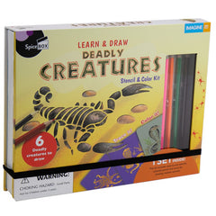 SpiceBox II Deadly Creatures Book & Stencil Set | SX13985