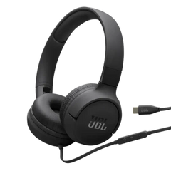 JBL Tune 520C USB-C Hi-Res Wired On-Ear Headphones - Black | JBLT520CBLK