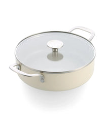 KitchenAid 28cm 4.28L Non-Stick Aluminium Ceramic Skillet with Glass Lid | CC010433-001