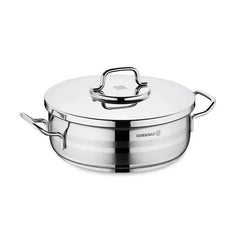 Korkmaz Astra2 Stainless Steel Low Casserole 24 cm | A2034