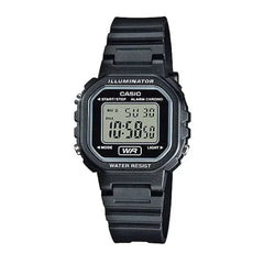 Casio Digital Watch – Black Case, Black Dial & Resin Strap | LA-20WH-1ADF