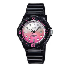 Casio Girls Watch Pink Analog Date | LRW-200H-4EVDR