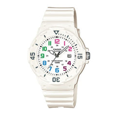 Casio Analog Watch – White Case, Dial & Strap | LRW-200H-7BVDF