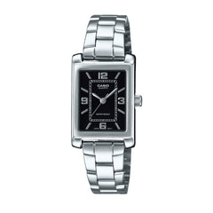 Casio Women 3H Watch - Silver / Black | LTP-1234DD-1ADF