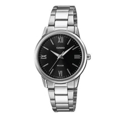 Casio Women Analog Watch - Black / Silver | LTP-1303DD-1AVDF