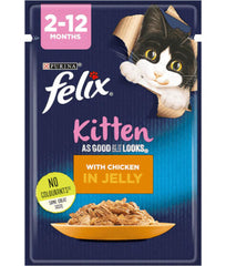 Felix Kitten As Good As It Looks Chicken Pouch 26×85g | 206504