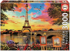 Educa 17675 - Eiffel Tower Sunset Puzzle (3000 Pieces) | 17675