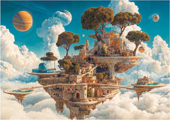 Educa 20230 - Floating Sky City Fantasy Puzzle 500 Pieces | 20230