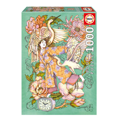 Educa 20249 - Art Nouveau Swan & Woman Puzzle (1000 Pieces) | 20249
