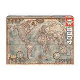Educa 14827 - Vintage World Map Puzzle (4000 Pieces) | 14827
