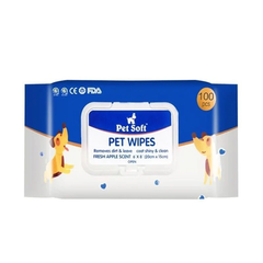 Pet Wipes (100 Pcs) - Gentle Cleaning for Dogs & Cats