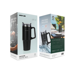 Green Lion Vacuum Travel Mug - Black | GNVACTVMUGBK