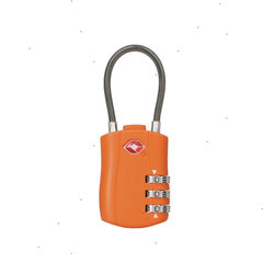 TSA Luggage Locks with 3-Digit Re-settable Combination Lock - Orange