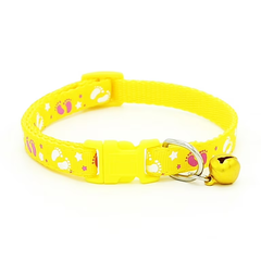 Sunro Pet Collar with Bell - Adjustable Safety Cat & Small Dog Collar, Yellow (1 Piece)