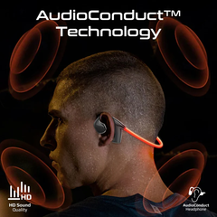 Promate AudioConduct™ High-Endurance Wireless Neckband Earphones - Black | RIPPLEGLOW.BLACK