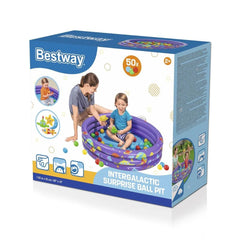 Bestway Inflatable Space-Themed Kids Pool with Play Balls 102×25 cm | P-52466