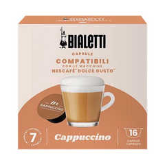 Bialetti Cappuccino Dolce Gusto Compatible Capsules - 16pcs | 96080444