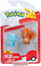 Pokemon Battle Figure Pack - Felino & Vulpix Official Detailed Figures 5 cm Each | PKW3575
