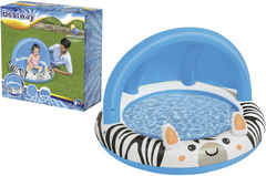 Bestway Inflatable Zebra Baby Pool with Canopy 97×66 cm | P-52559